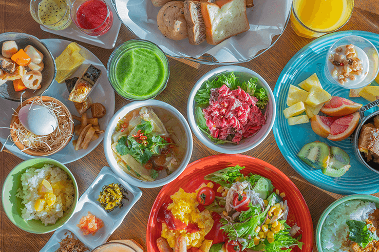 1泊5食のホテル料理